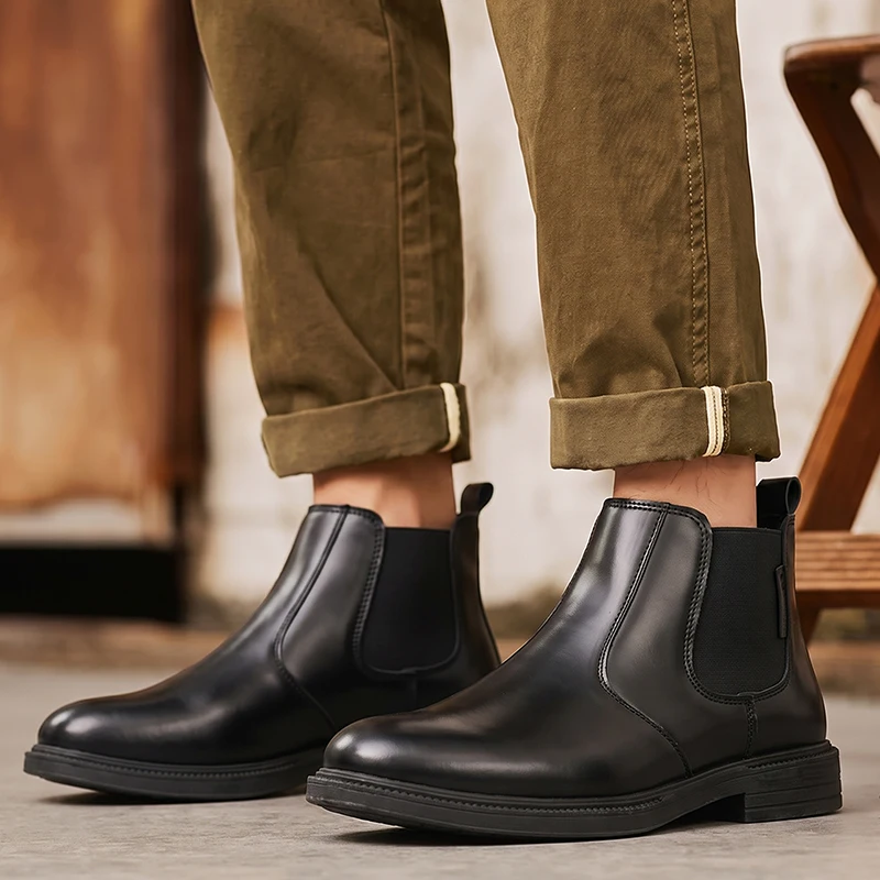 Men Leather Chelsea Ankle Boot - Men Formal Wear With Boots recension och pris