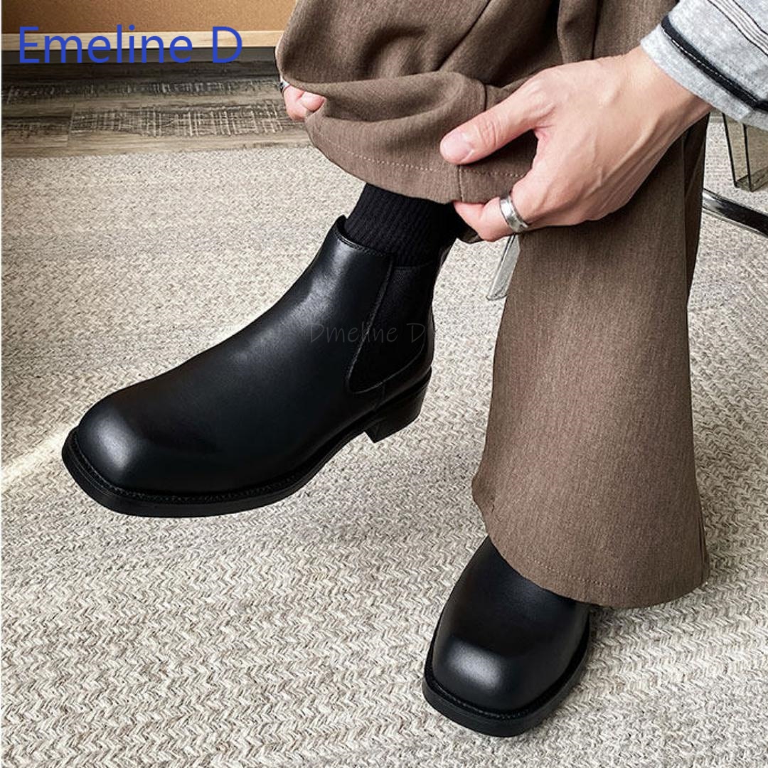 Men Square Toe Chelsea Boots E - Formal Men Daily Wear Footwear recension och pris