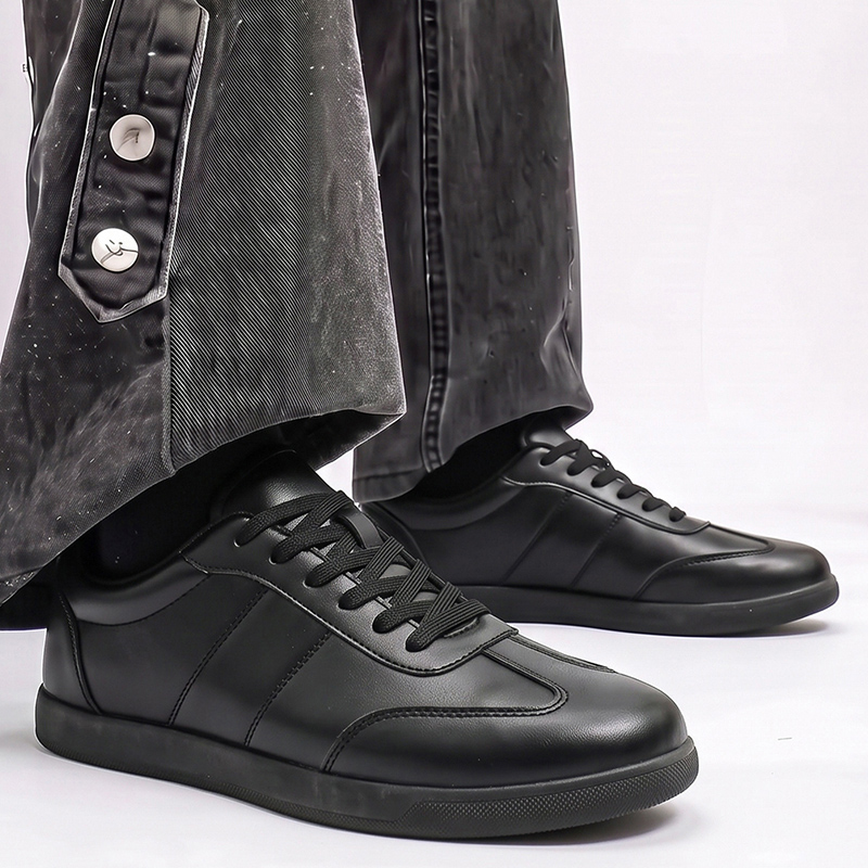 Versatile Men's Genuine Leathe - Men Formal Wear All Black recension och pris