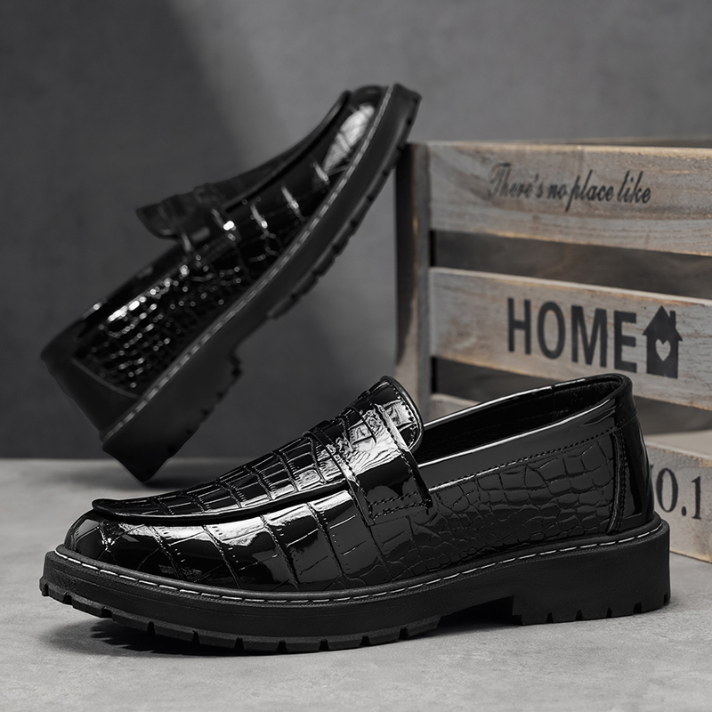 Man Shoes Casual Croc Pattern  - Formal Men Daily Wear Footwear recension och pris