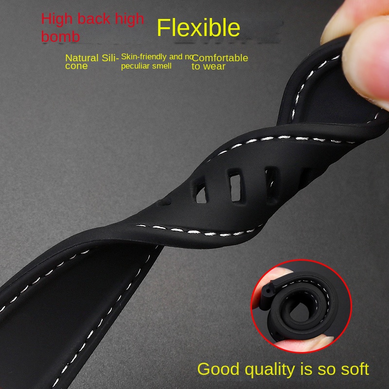 Sports silicone watch band 24* - Tuxedo Lapel Pin recension och pris